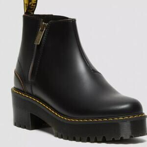 Dr Martens Rometty Lloyd Vintage Smooth Black Leather Chelsea Boots size 9